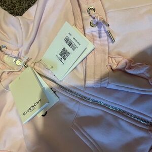 Givenchy Baby Girls Zip Up Top & Logo Joggers In Pink